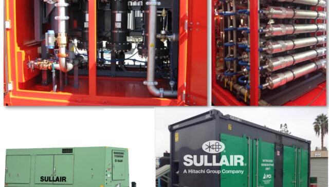 ضواغط هواء SULLAIR® تعمل بالديزل ووحدة توليد النيتروجين (NGU)