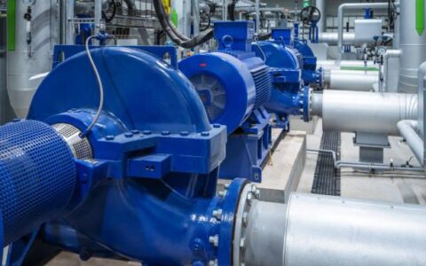 Water pumps in a large power plant