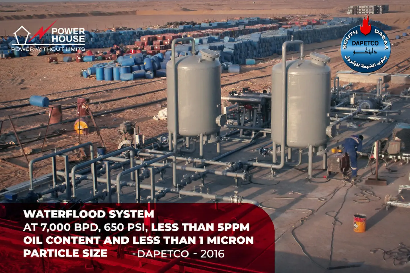 waterflood system dapetco powerhouseegypt